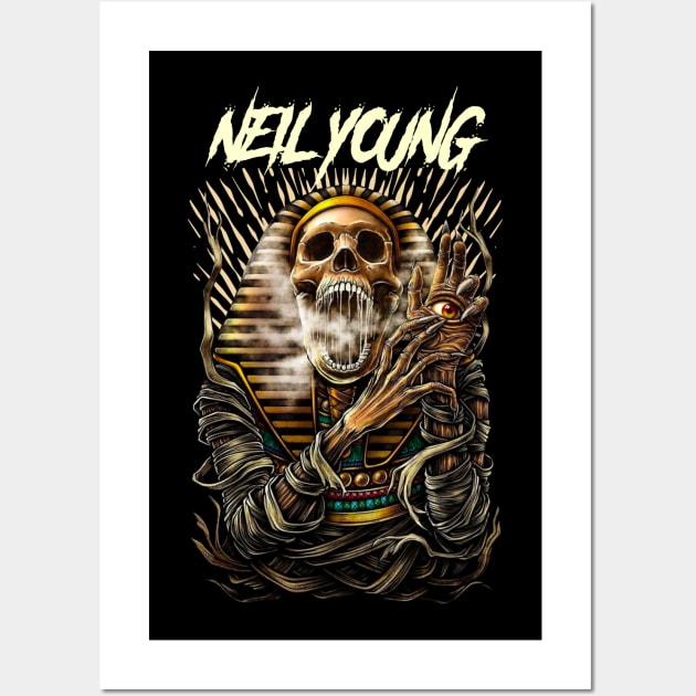 NEIL YOUNG BAND MERCHANDISE Wall Art by jn.anime